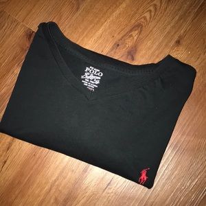 ⚫️ V Neck Polo T-Shirt ⚫️